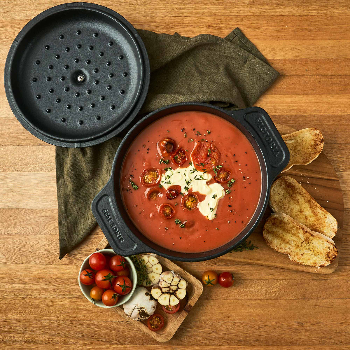 Horno Holandés Hierro Fundido Esmaltado 1.9L