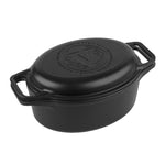 Dutch Oven Combo Oval Gusseisen Emailliert 5.7 L