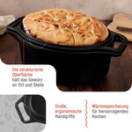 Dutch Oven Combo Oval Gusseisen Emailliert 5.7 L