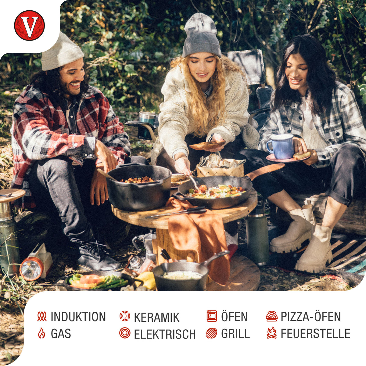 Dutch Oven Combo Oval Gusseisen Emailliert 5.7 L