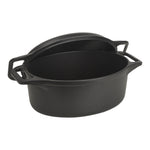 Horno Holandés Combo Hierro Fundido Esmaltado Ovalado 5.7L