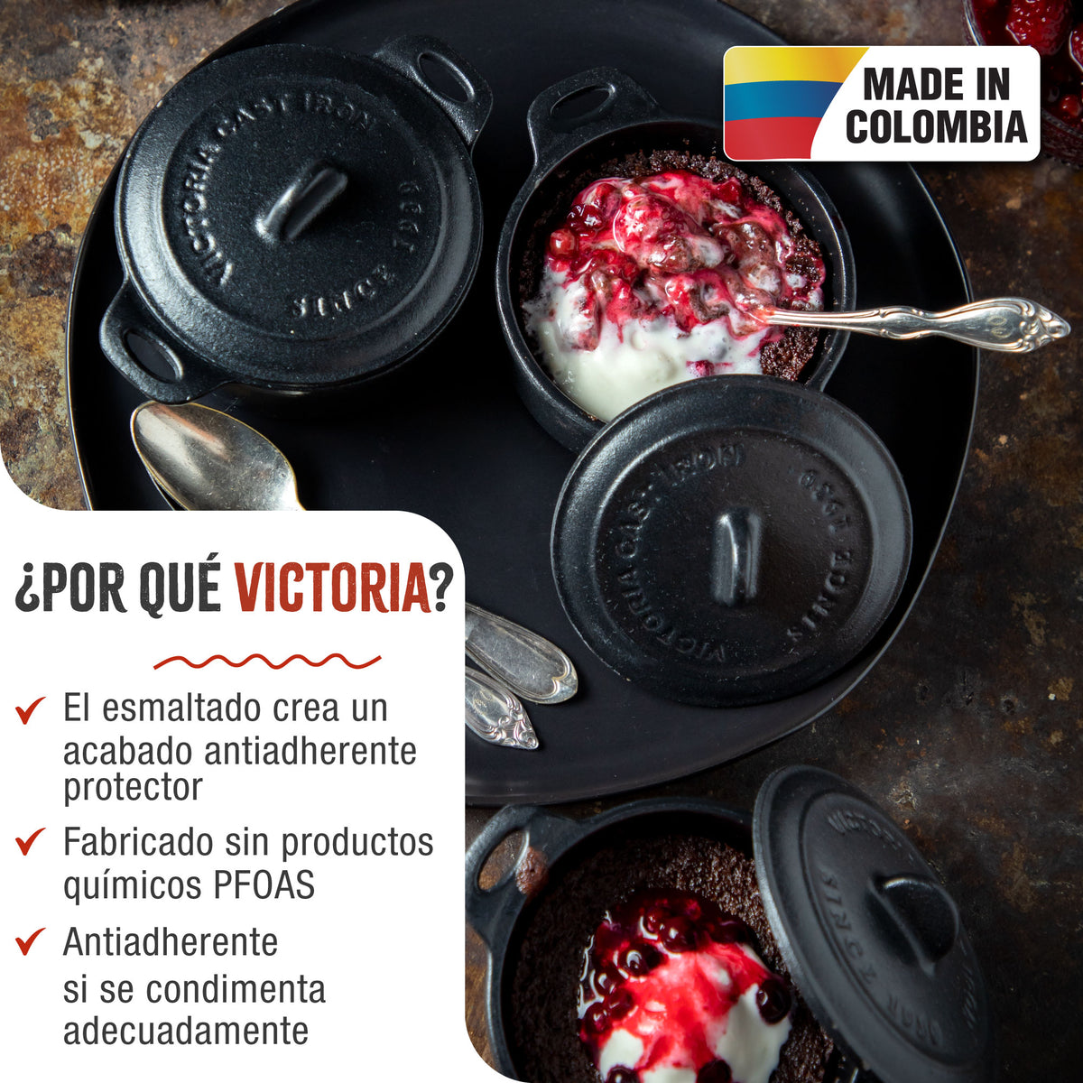 Mini Cocotte Hierro Fundido Esmaltado 0.3L