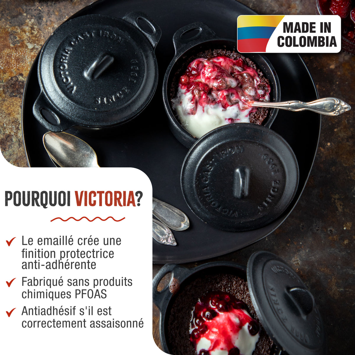 Mini Cocotte en Fonte Émaillée 0.3 L