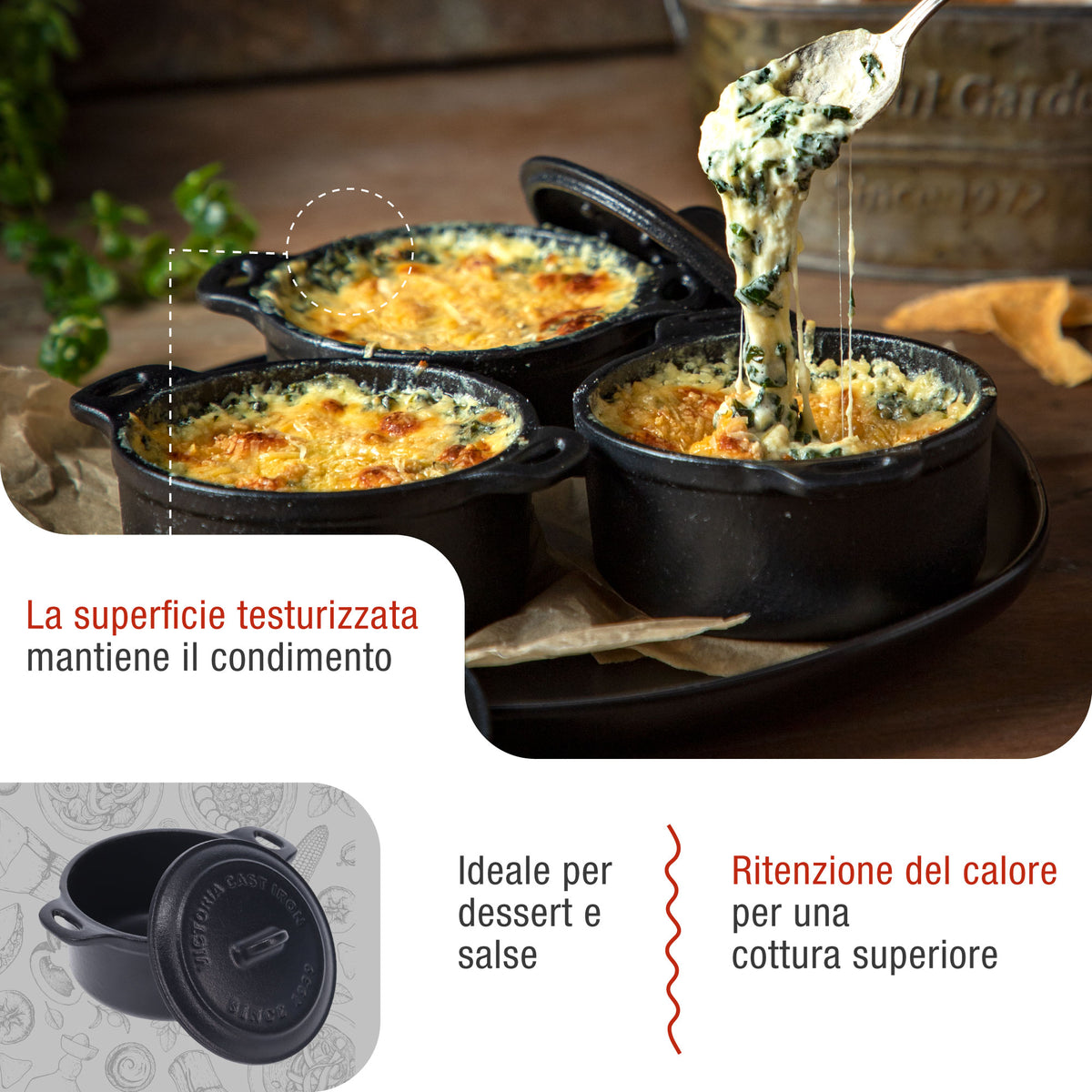 Mini Cocotte in Ghisa Smaltata 0.3 L