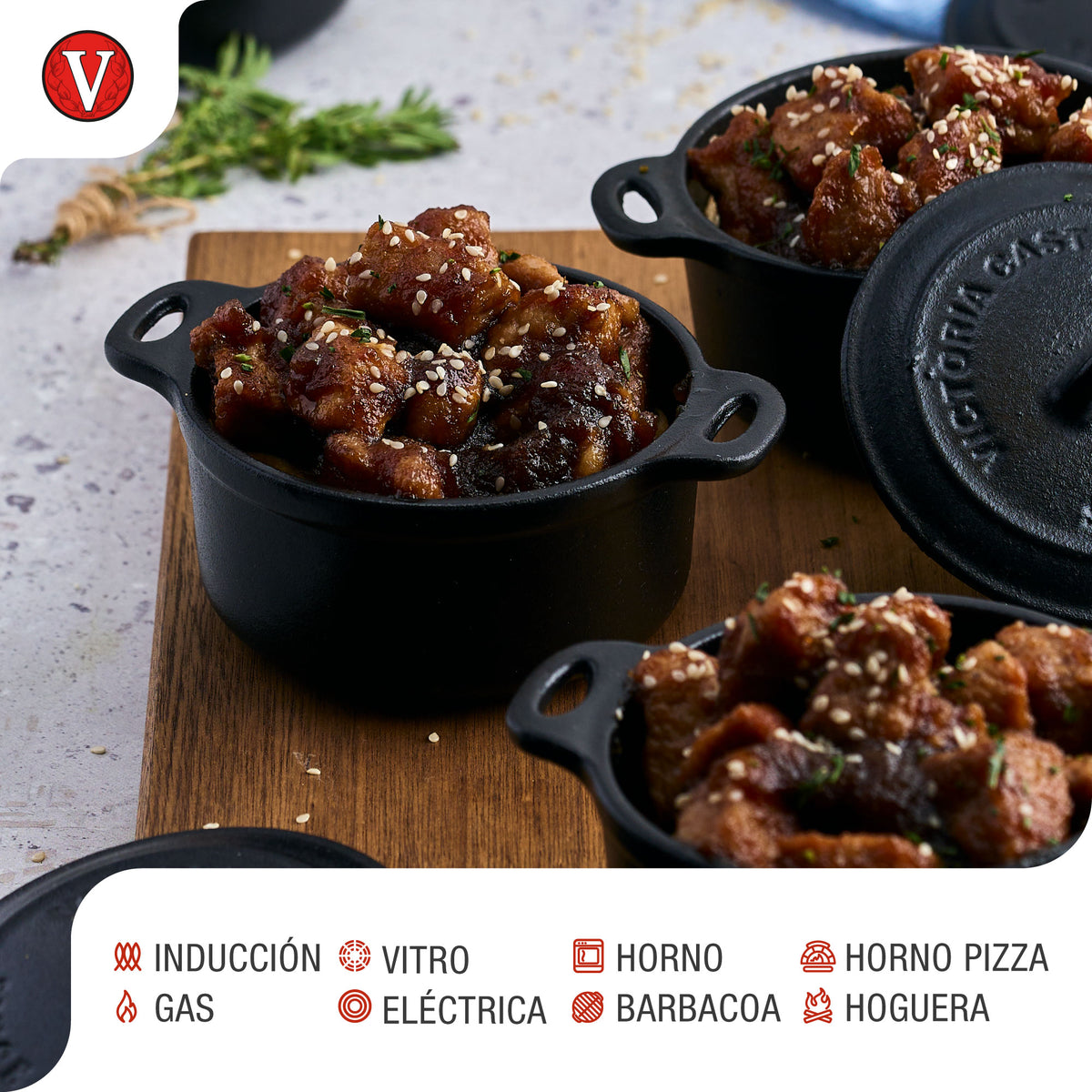 Mini Cocotte Hierro Fundido Esmaltado 0.3L