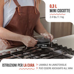 Mini Cocotte in Ghisa Smaltata 0.3 L