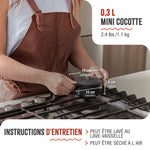 Mini Cocotte en Fonte Émaillée 0.3 L