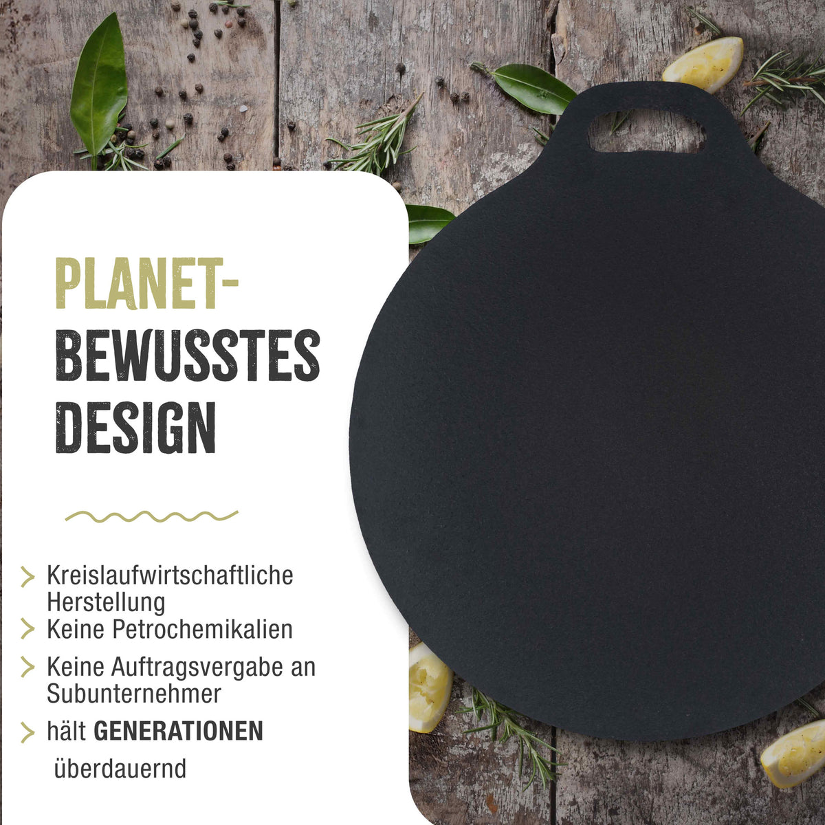 Grillplatte Budare Gusseisen Emailliert Ø 38 cm