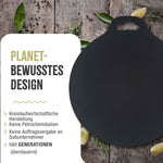 Grillplatte Budare Gusseisen Emailliert Ø 38 cm