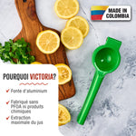 Presse-Agrumes Manuel en Fonte d'Aluminium Vert