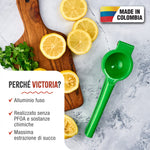 Spremiagrumi Manuale in Alluminio Fuso Verde