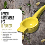 Spremiagrumi Manuale in Alluminio Fuso Giallo