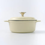 Horno Holandés Hierro Fundido Esmaltado White Sable 1.9 L