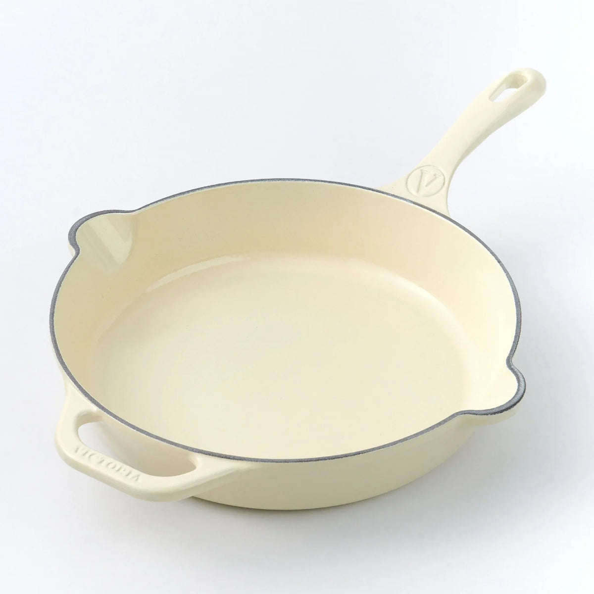 Padella in Ghisa Smaltata White Sable Ø 28 cm