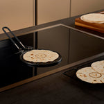 Griglia per Arepas in Ghisa Smaltata Ø 20 cm Diffusore di Calore