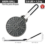 Griglia per Arepas in Ghisa Smaltata Ø 20 cm Diffusore di Calore