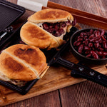 Sandwichera Hierro Fundido Curado 27x14cm